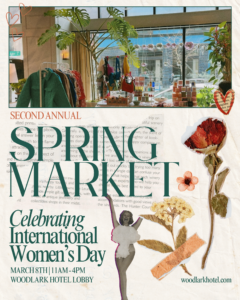 Spring market flyer at the Woodlark Hotel, Portland